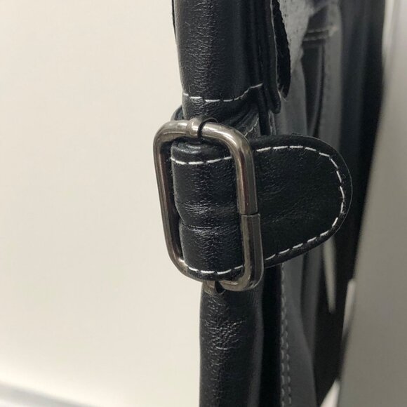 Black Leather Shorts - The Mannei -SAKIB -EU 40 / USA Size 10- NWT - Picture 9 of 16